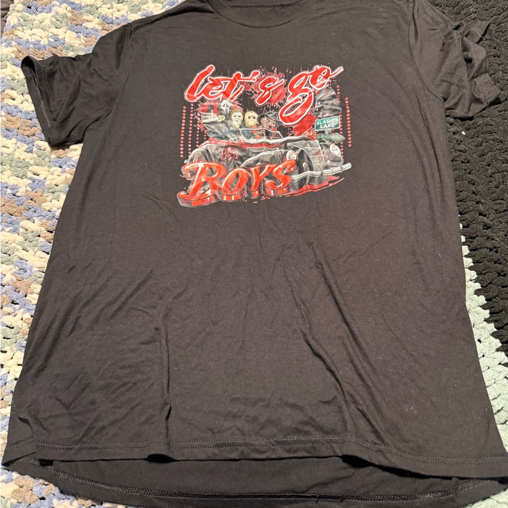 Let's Go Boys Graphic Tee - Black